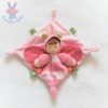 Doudou plat Poupée Papillon rose fuchsia NICOTOY