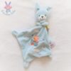 Doudou Lapin bleu mouchoir avion ours nuages étoiles POMMETTE