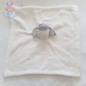 Doudou plat Mouton blanc et gris PRIMARK EARLY DAYS