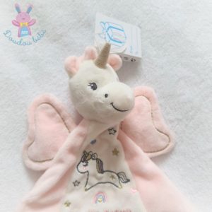 Doudou plat Licorne rose blanc étoiles “You are magical” SIMBA