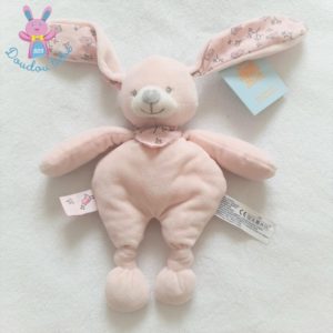 Doudou Lapin rose blanc oiseaux My little bird BOUT’CHOU MONOPRIX