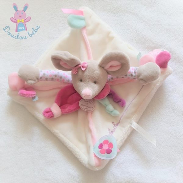 Doudou plat Souris Pearly DOUDOU ET COMPAGNIE