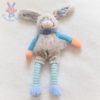 Lapin Les Choupidoux gris bleu 30 cm DOUDOU ET COMPAGNIE