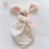 Lapin blanc rose mouchoir Mon tout petit DOUDOU ET COMPAGNIE