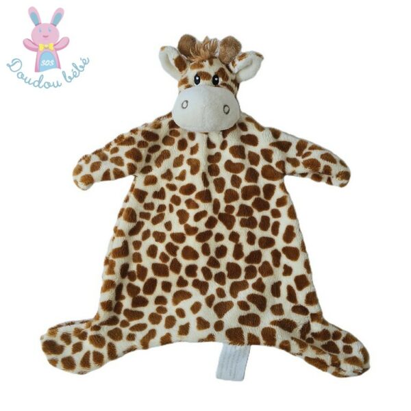 Doudou plat Girafe marron et beige KIMBALOO LA HALLE
