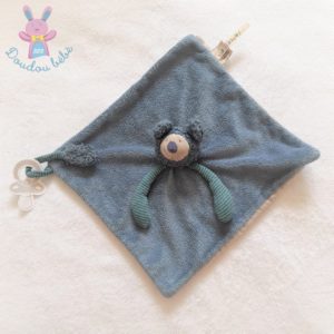 Doudou plat Koala Baba Les Zazous bleu attache tétine MOULIN ROTY