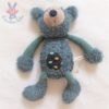 Doudou Koala Baba bleu et rayé Les Zazous MOULIN ROTY