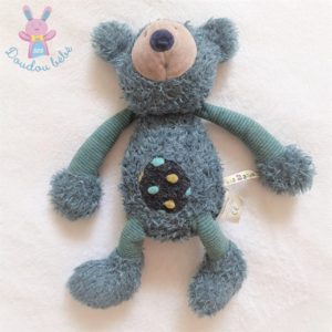 Doudou Koala Baba bleu et rayé Les Zazous MOULIN ROTY