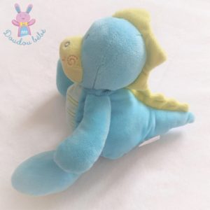 Doudou Dragon Dinosaure bleu vert JOGYSTAR KIABI