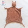 Doudou plat Chat lange coton marron LIEWOOD