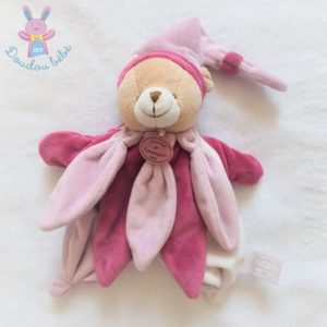 Doudou Doudou et compagnie Ours Fushia marionnette - Les collectors