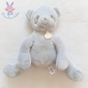 Panda gris « J’aime mon doudou » 35 cm DOUDOU ET COMPAGNIE