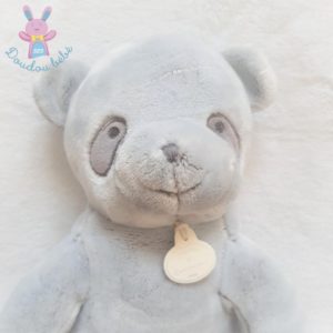 Panda gris “J’aime mon doudou” 35 cm DOUDOU ET COMPAGNIE