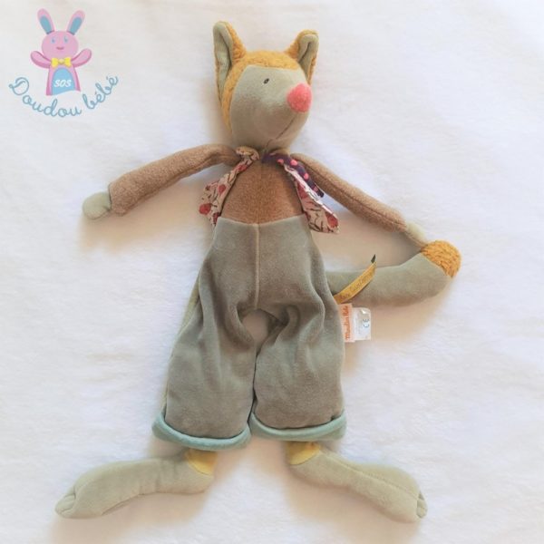 Doudou Loulou le Loup Les Tartempois 40 cm MOULIN ROTY