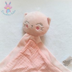 Doudou plat Chat dormeur lange rose SIMBA TOYS KIABI