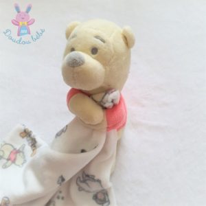 Doudou Winnie jaune rouge mouchoir blanc DISNEY by PRIMARK