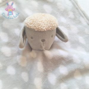 Doudou plat Mouton gris blanc nuages PRIMARK BABY