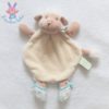 Doudou plat Mouton beige blanc crème bleu Prémaman