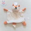 Doudou plat Renard blanc orange et noir tout doux HEMA