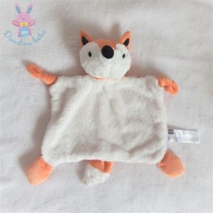 Doudou plat Renard blanc orange et noir tout doux HEMA