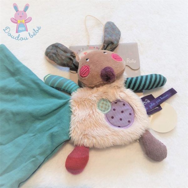 Doudou Lapin mouchoir Jolis pas beaux MOULIN ROTY