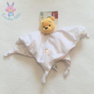 Doudou plat Winnie blanc étoiles filantes DISNEY ORCHESTRA