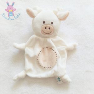 sos doudou vache brioche La Halle plat blanc et marron