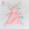 Doudou plat Lapin rose TEX