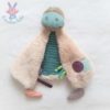 Doudou plat Vache beige rayé Les jolis pas beaux MOULIN ROTY