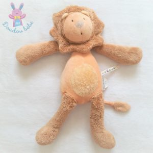 Doudou Lion Les Zazous orange marron 35 cm MOULIN ROTY