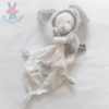 Doudou Ours déguisé en Lapin gris mouchoir Happy Baby ORCHESTRA