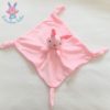 Doudou plat Lapin rose pâle et satin TONY LVEE