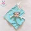 Doudou plat Singe bleu rayé OBAIBI
