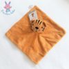 Doudou plat Tigre tout doux orange et noir BAMBINO