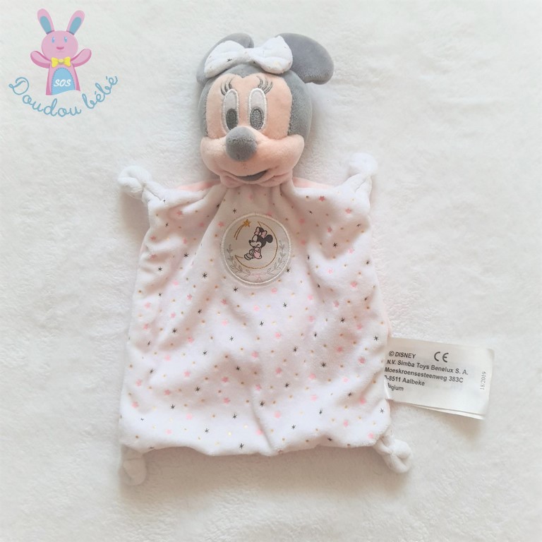 Doudou Minnie rose et gris - Disney