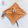 Doudou plat Chat orange rayé bleu marine Moustaches MOULIN ROTY