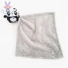 Doudou Panda noir blanc couverture polaire gris NICOTOY SIMBA