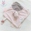 Doudou plat Vache rose gris NOUKIE'S