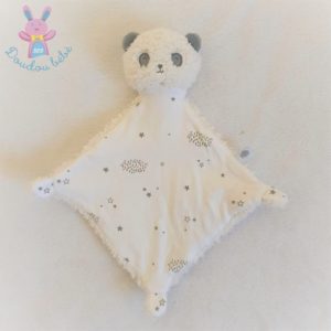 Doudou plat Panda blanc et gris étoiles TAPE A L’OEIL TAO