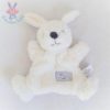 Doudou Lapin marionnette blanc "You make me happy" SIMBA