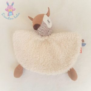 Doudou plat Biche blanc marron Tout doux love TAPE A L’OEIL TAO