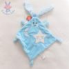 Doudou plat Lapin bleu étoiles AUCHAN