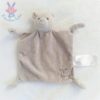 Doudou plat Ours crème taupe "my best friend" Grain de Blé Z