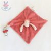 Doudou plat Hippopotame rose beige les Zazous MOULIN ROTY