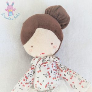 Doudou Poupée chiffon Hidol cerises tutu blanc TAPE A L’OEIL TAO
