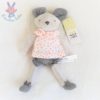 Doudou Souris gris blanc à pois TAO TAPE A L'OEIL