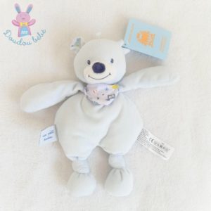 Doudou Ours bleu pâle « Mon petit doudou » BOUT’CHOU MONOPRIX