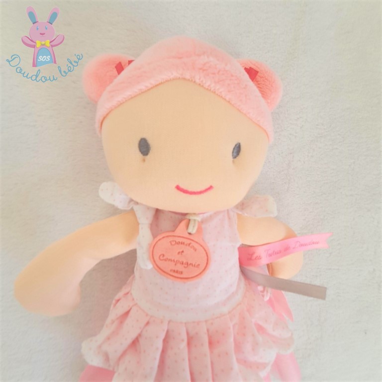 Doudou Et Compagnie Knuffel Fille Enfant Poupee Rose Nounours