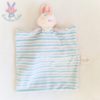 Doudou Lapin Panpan gris couverture rayé bleu blanc DISNEY STORE