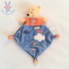 Doudou plat Winnie The Pooh orange bleu jaune nuages DISNEY